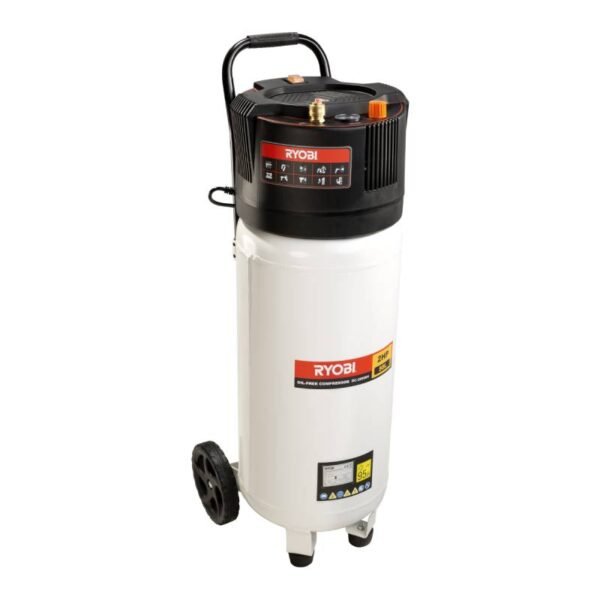 Ryobi 2Hp Compressor 50L Vertical Mount Oil-Less-RC-2050NV