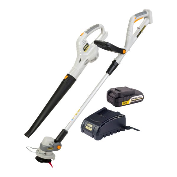 Ryobi 18V Blower, Line Trimmer Kit (Xlt240, Xbl200, Xb2000, Xpp2700)-xgk-001