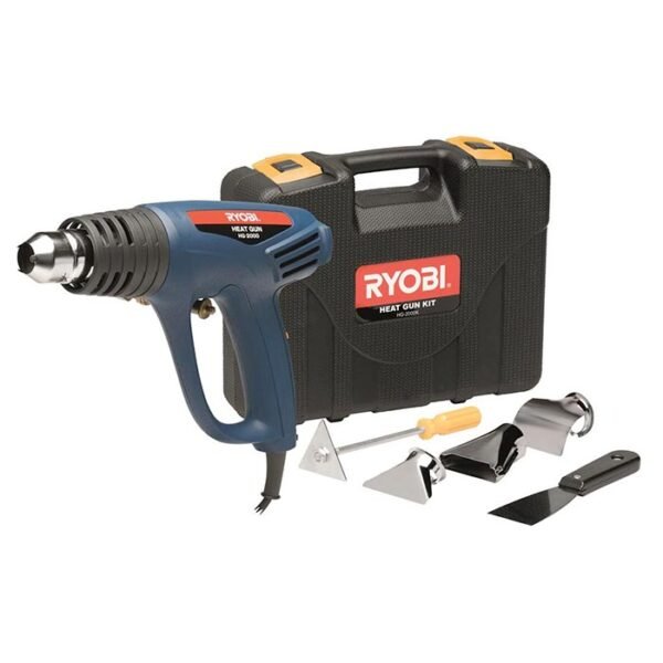 Ryobi 2000W 2-Speed Heat Gun – 6PC Accessory Kit (HG-2000K)