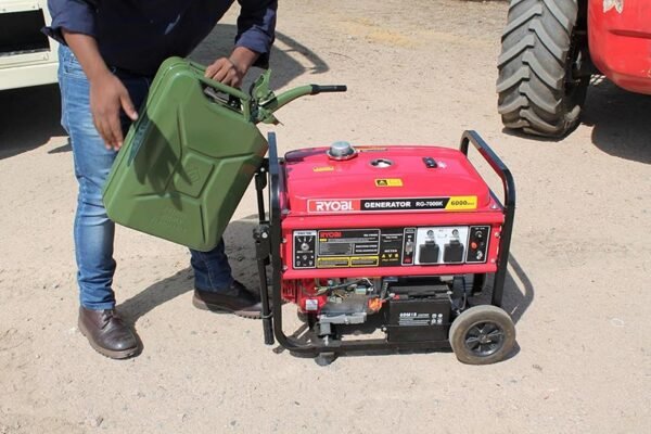 Ryobi 20L Steel Petrol/Fuel Jerrycan with S/Pin – Olive Green (JC-20LG)