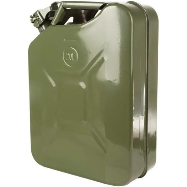Ryobi 20L Steel Petrol/Fuel Jerrycan with S/Pin – Olive Green (JC-20LG)