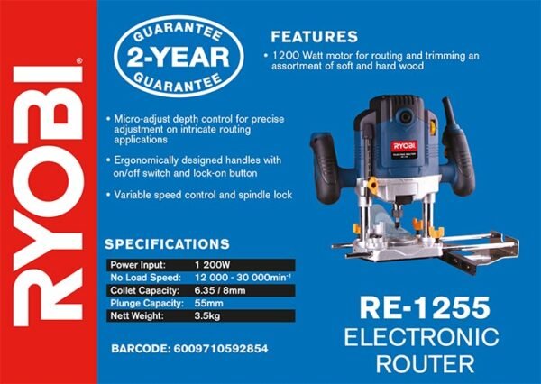 Ryobi 1200W Router (RE-1255)