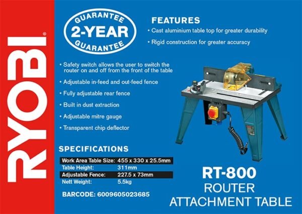 Ryobi Router Attachment Table (RT-800)